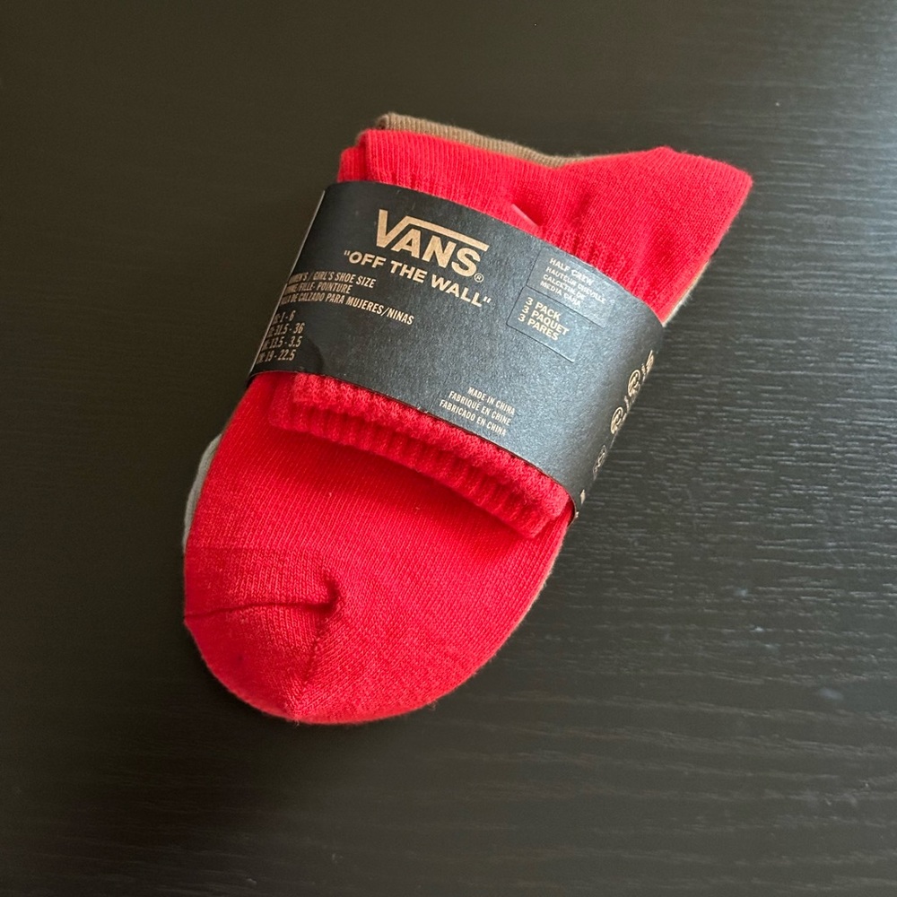 3-Pack Vans Half Crew Socks